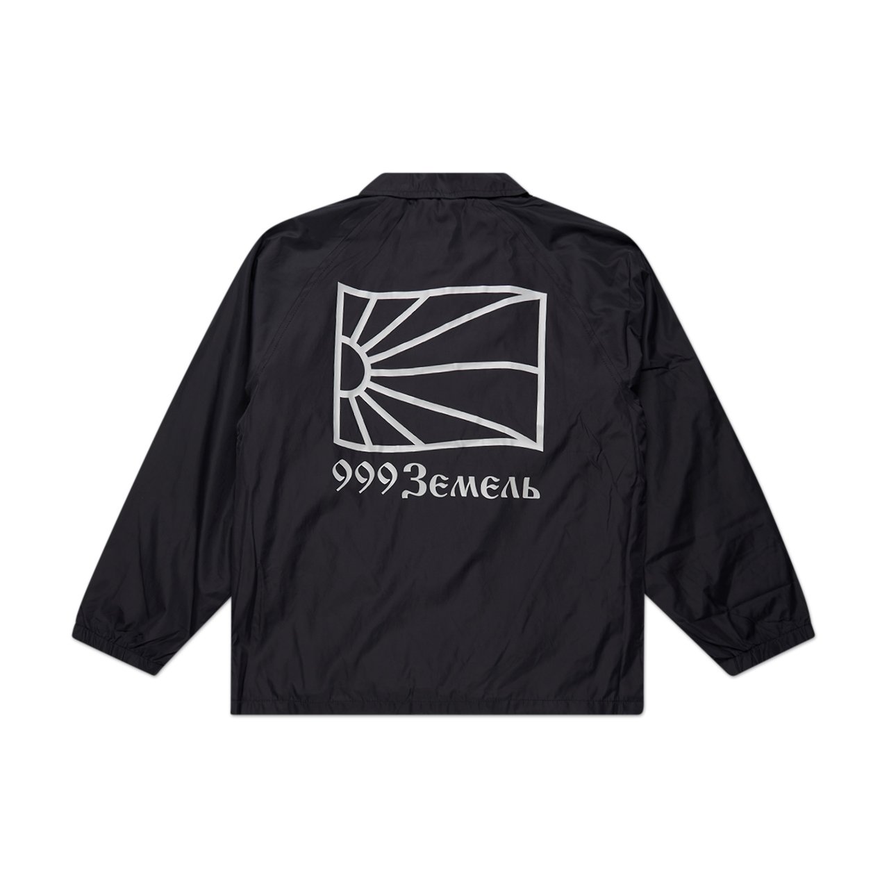 rassvet rassvet woven coach jacket (black)