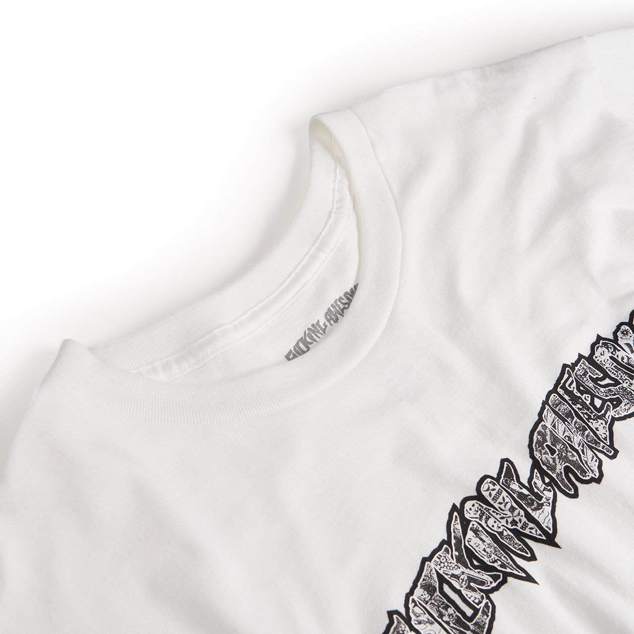 fucking awesome fucking awesome acupuncture t-shirt (white)