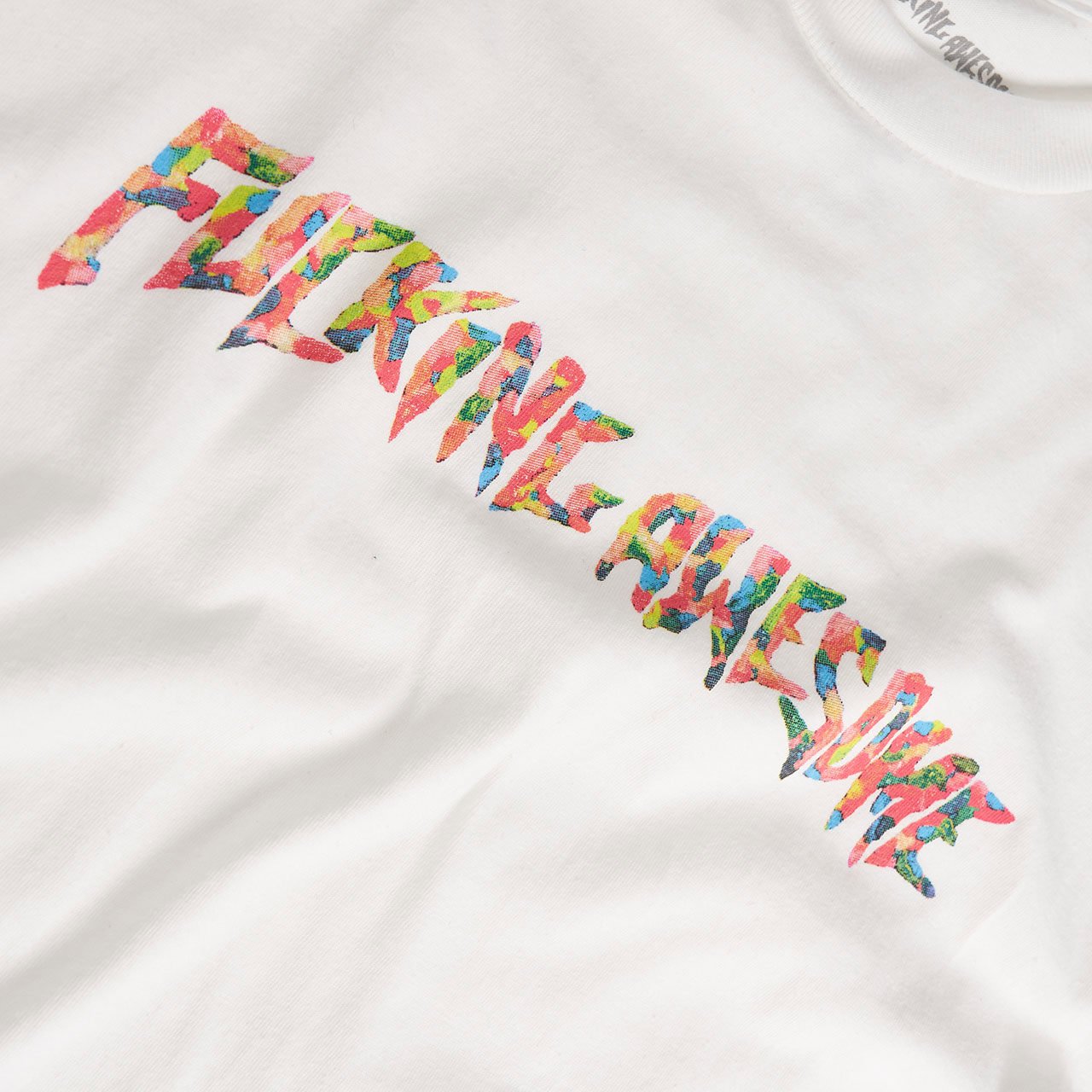 fucking awesome fucking awesome gum stamp t-shirt (white)