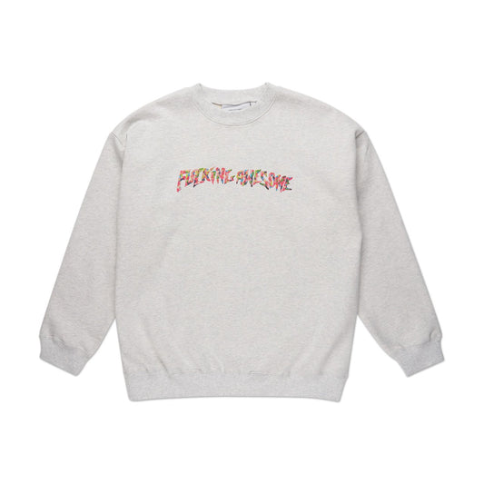 fucking awesome fucking awesome gum stamp crewneck (heather grey)