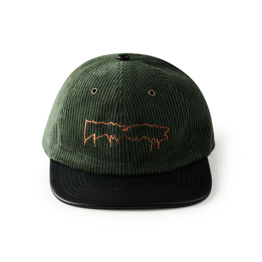 fucking awesome fucking awesome drip corduroy strapback cap (green) P709194
