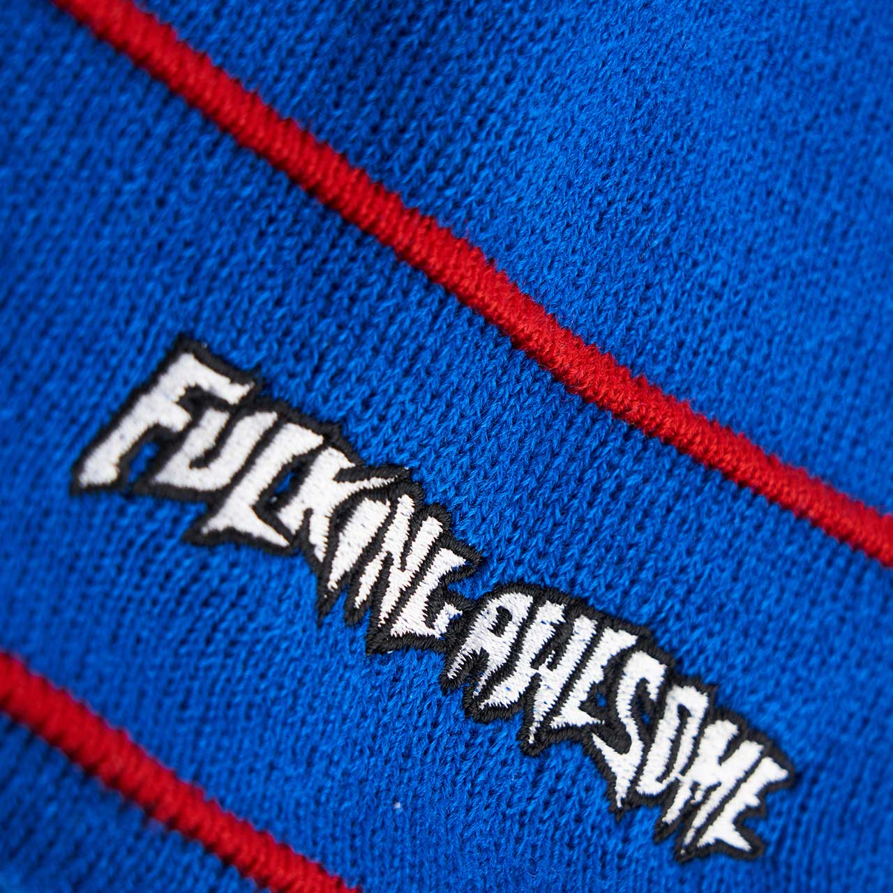 fucking awesome fucking awesome little stamp stripe beanie (blue/red) P709211