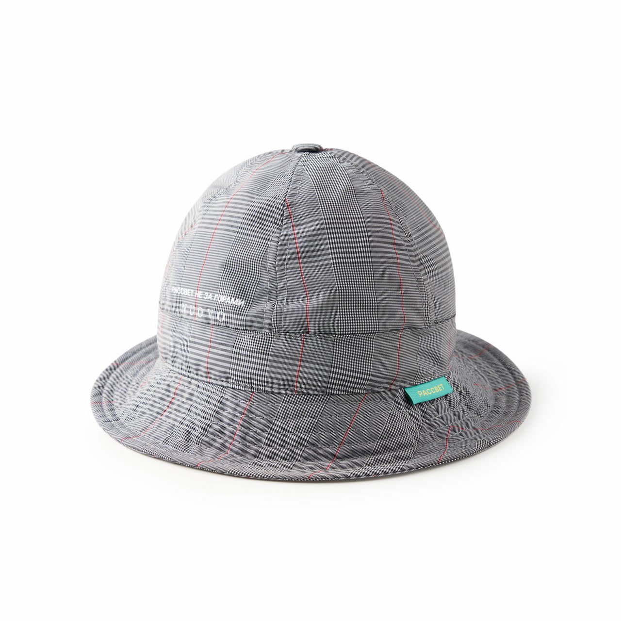 rassvet rassvet nylon bucket hat (grey check) PACC9K003