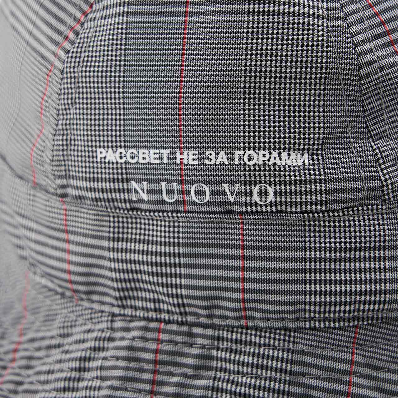 rassvet rassvet nylon bucket hat (grey check) PACC9K003