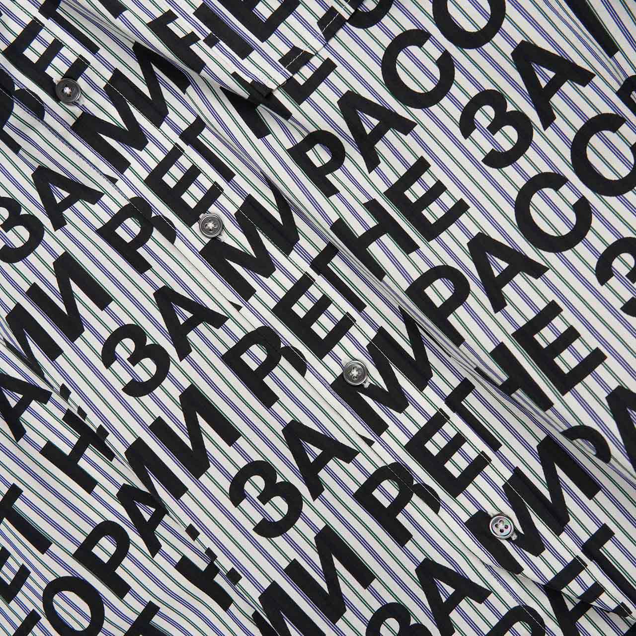 rassvet rassvet printed shirt (white / blue)