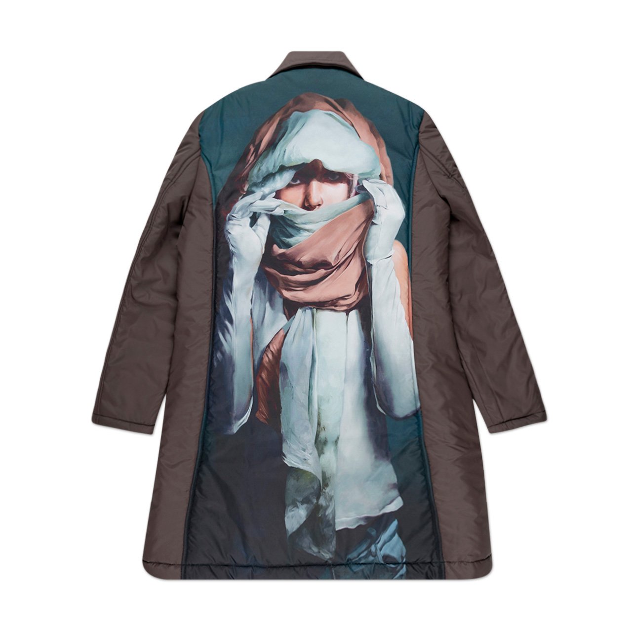 undercover undercover backprint coat (dark brown)