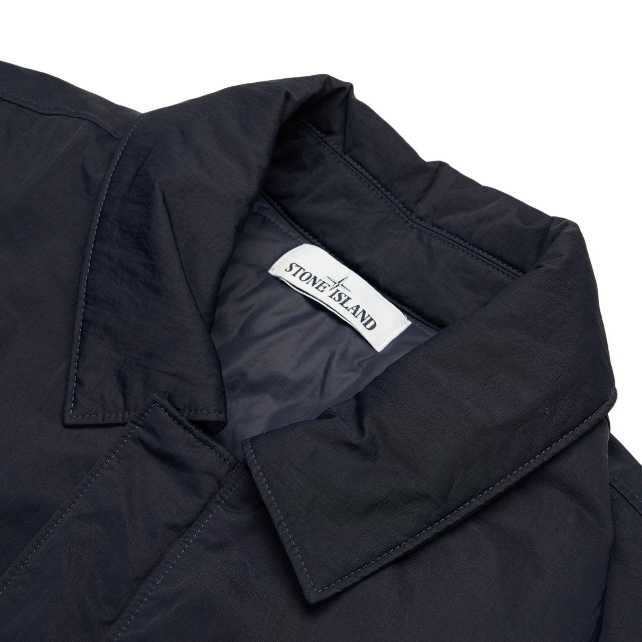 stone island stone island nylon car coat (navy)