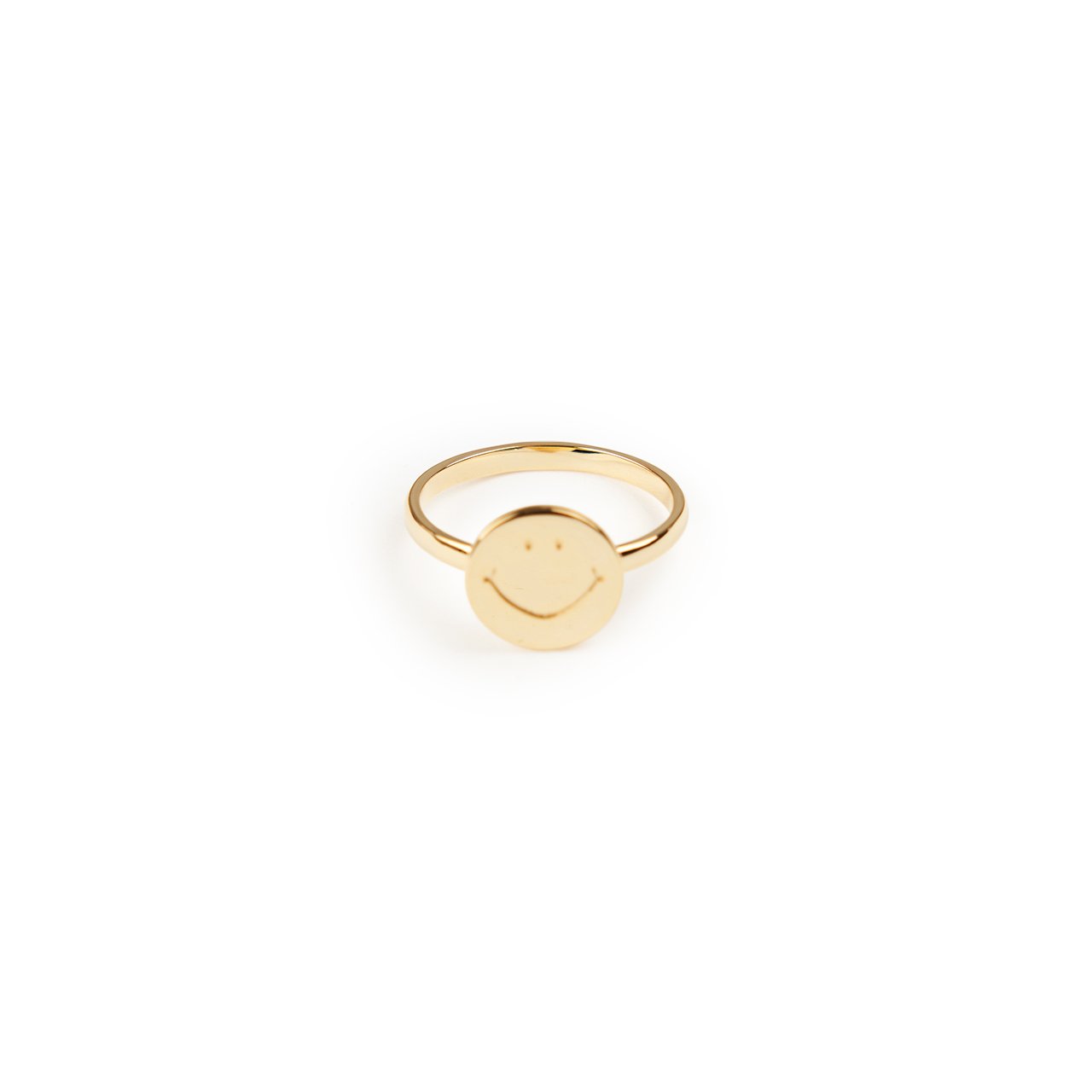 needles needles smile ring (gold plate)