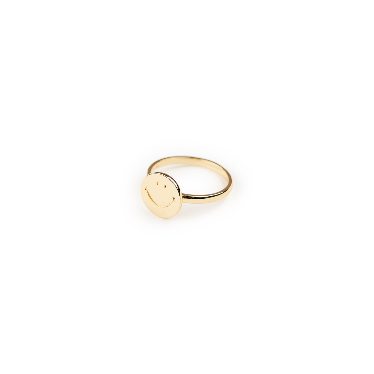 needles needles smile ring (gold plate)