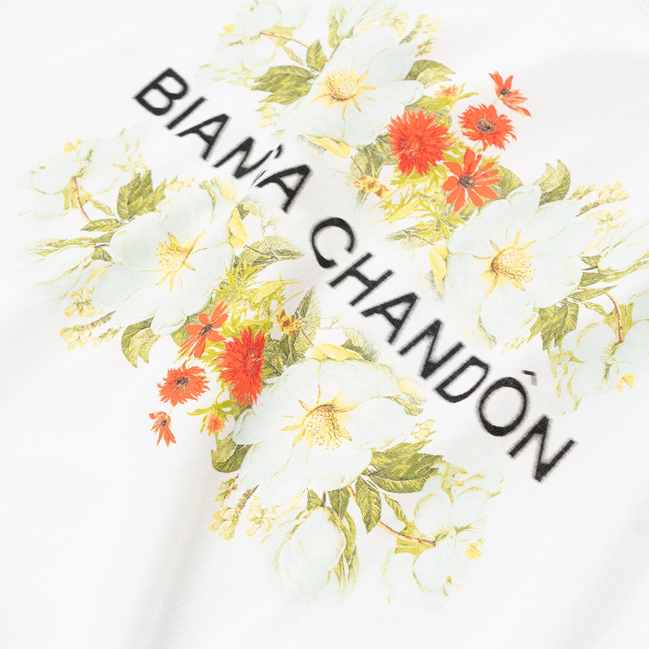 bianca chandôn bianca chandôn floral logotype t-shirt (white)