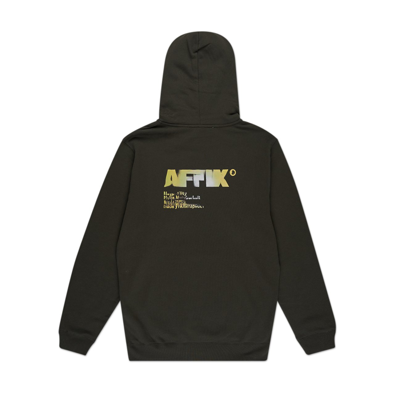 affxwrks affxwrks a.i. standardised logo hoodie (rosin green)
