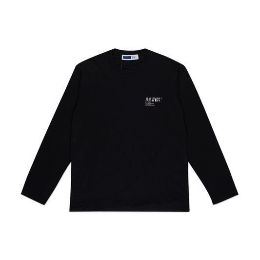affxwrks affxwrks a.i. standardised logo longsleeve t-shirt (black)