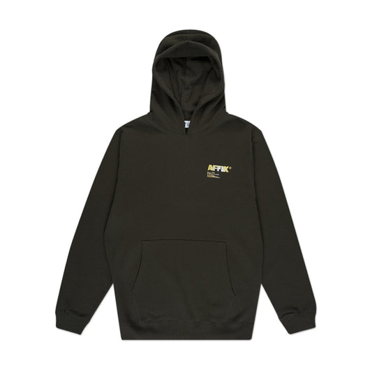 affxwrks affxwrks a.i. standardised logo hoodie (rosin green)