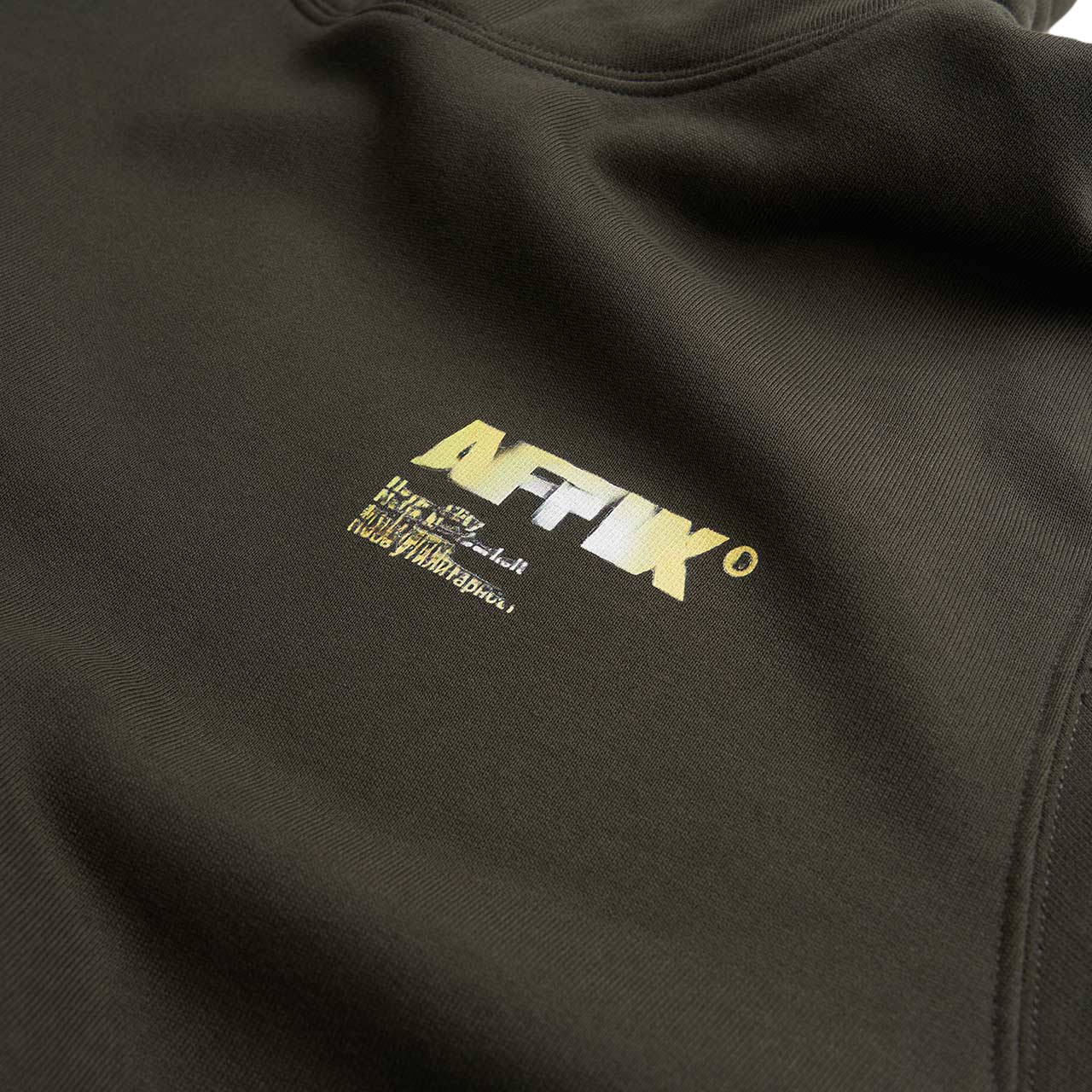 affxwrks affxwrks a.i. standardised logo hoodie (rosin green)