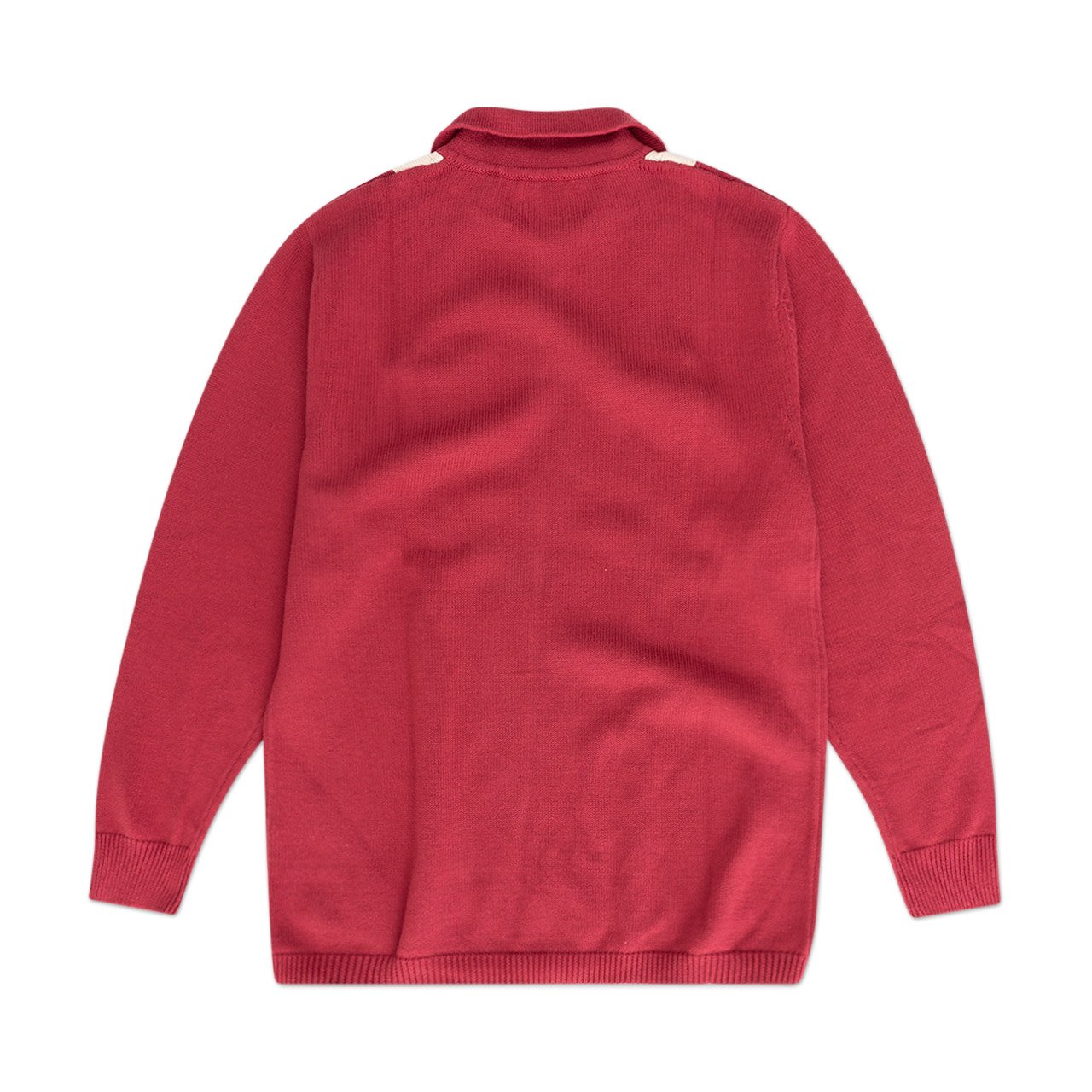 fucking awesome fucking awesome knit zip cardigan (maroon / cream)