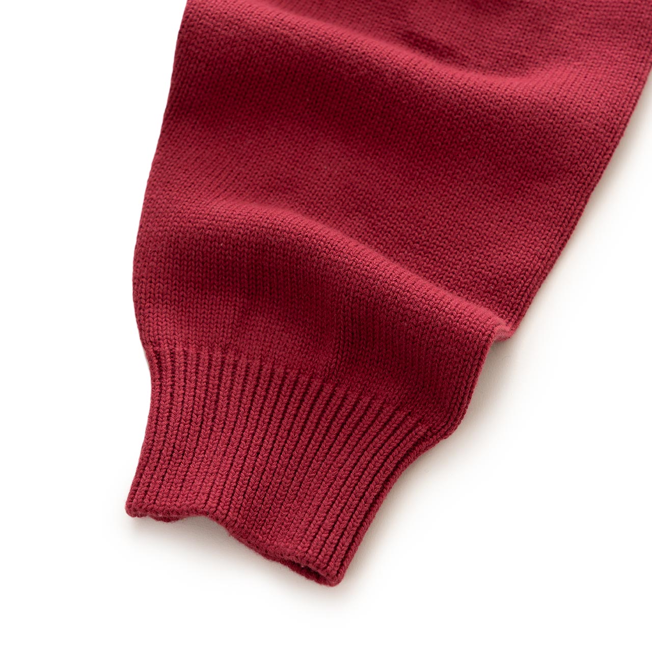 fucking awesome fucking awesome knit zip cardigan (maroon / cream)