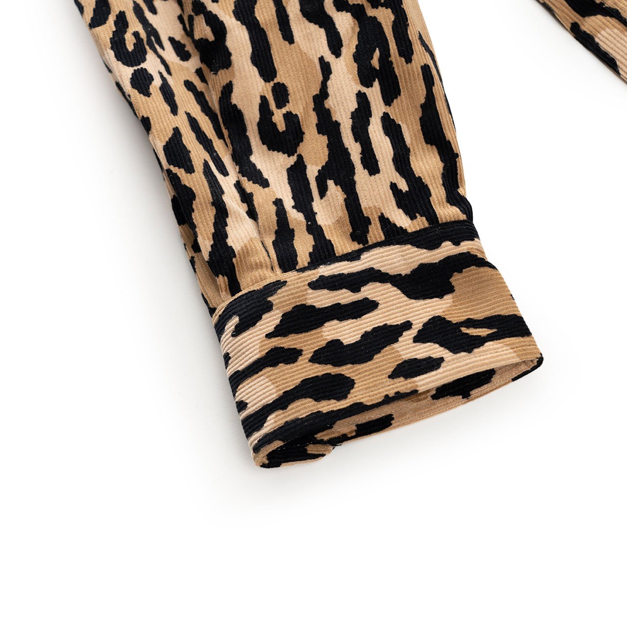 wacko maria wacko maria corduroy open collar shirt (leopard)