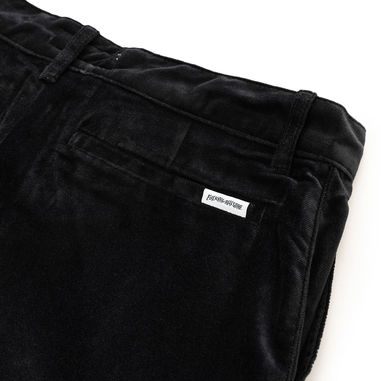 fucking awesome fucking awesome velvet work pants (black)