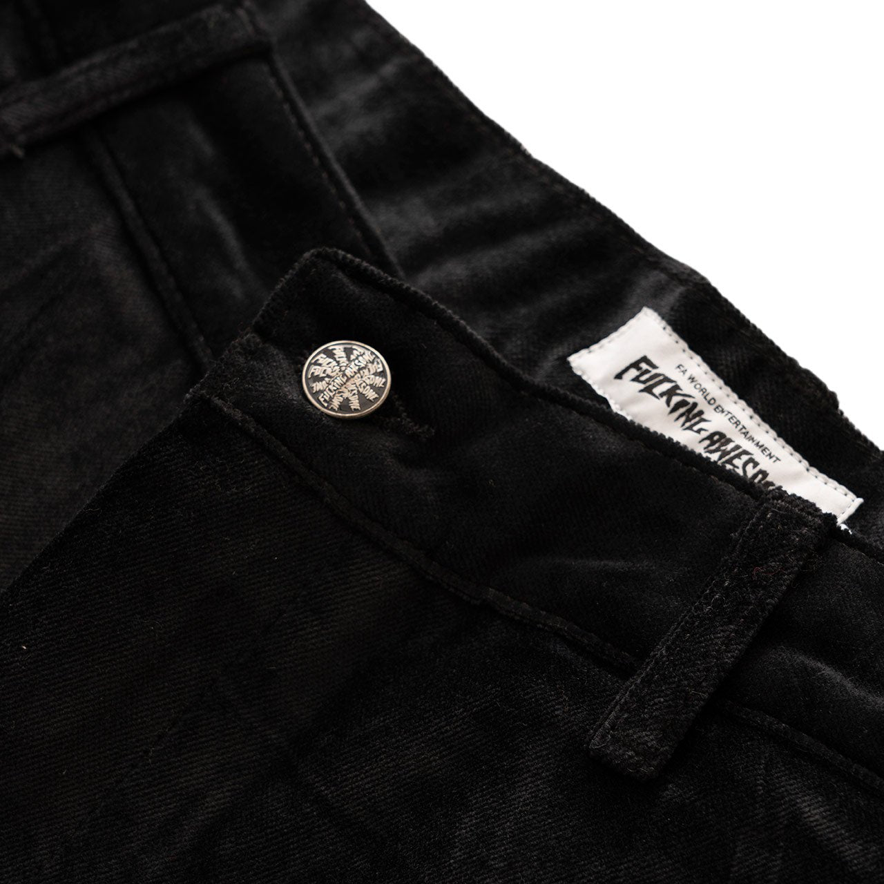 fucking awesome fucking awesome velvet work pants (black)