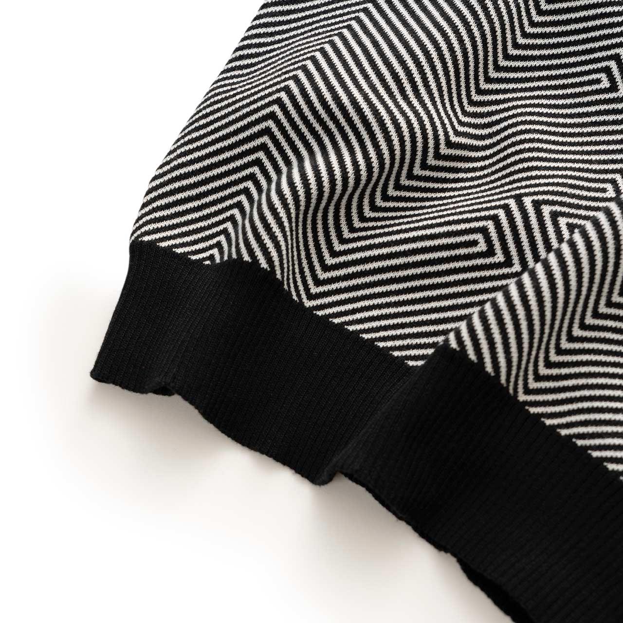 fucking awesome fucking awesome 'hurt your eyes' longsleeve polo (black / white)