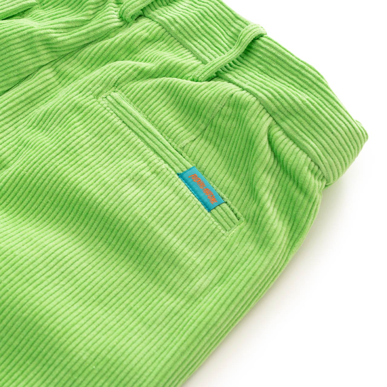 fucking awesome fucking awesome pleated corduroy chinos (lime green)