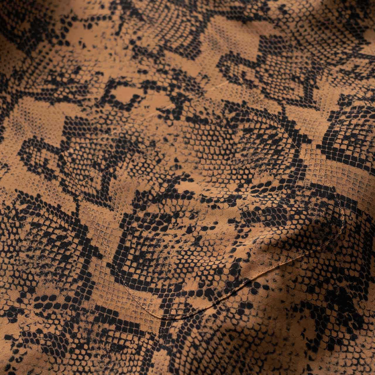 wacko maria wacko maria hawaiian shirt (type-3) (brown snake)