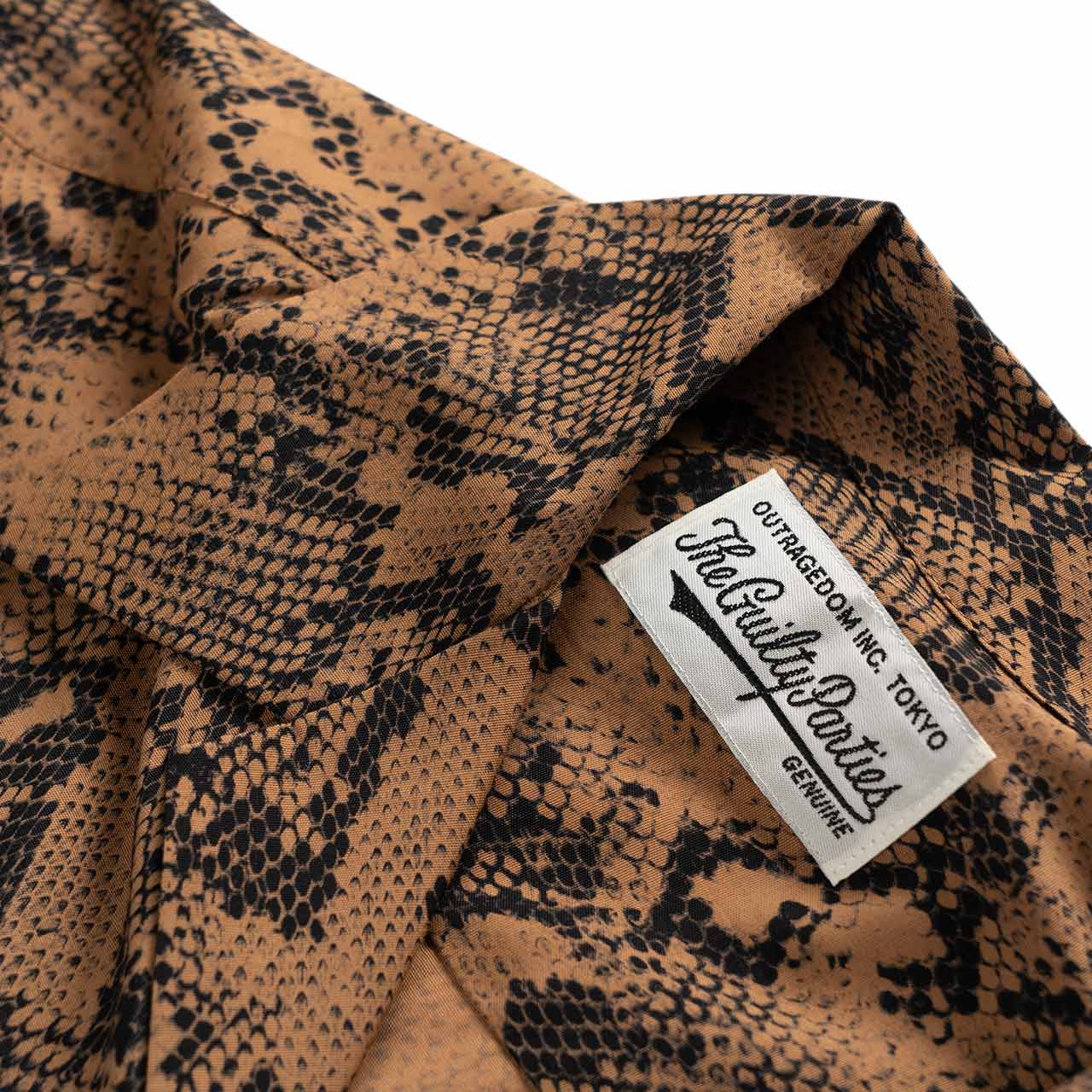 wacko maria wacko maria hawaiian shirt (type-3) (brown snake)