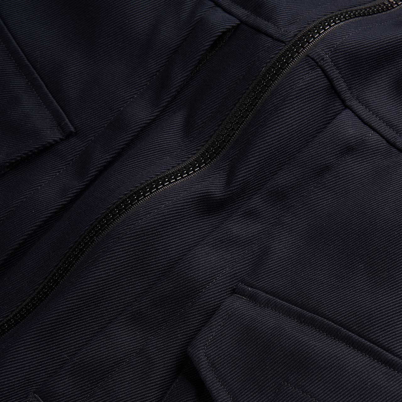 stone island stone island three quarter zip shirt (navy)