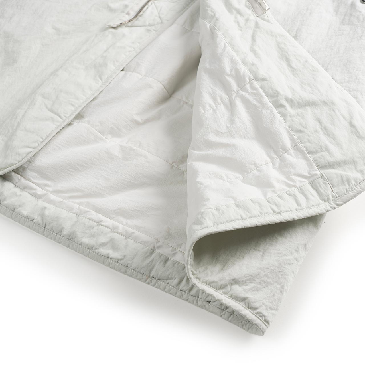 stone island shadow project stone island shadow project brushed nylon parka (pearl grey)