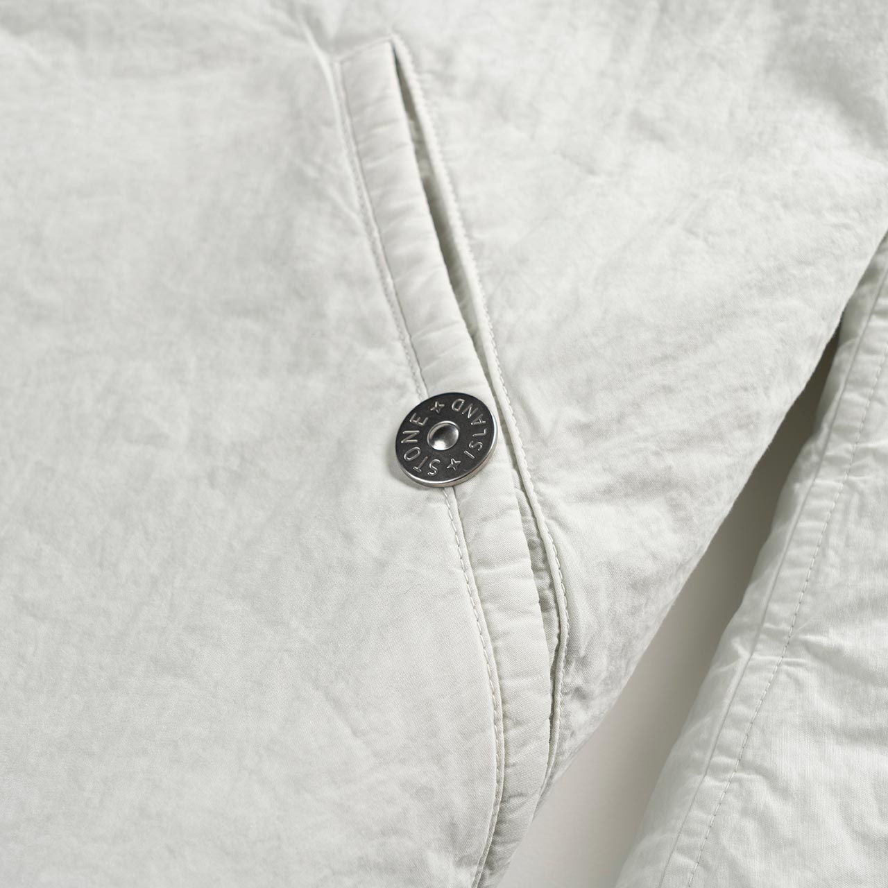 stone island shadow project stone island shadow project brushed nylon parka (pearl grey)