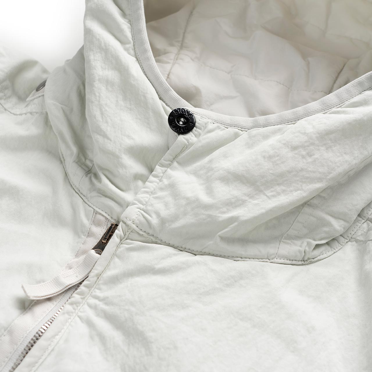 stone island shadow project stone island shadow project brushed nylon parka (pearl grey)