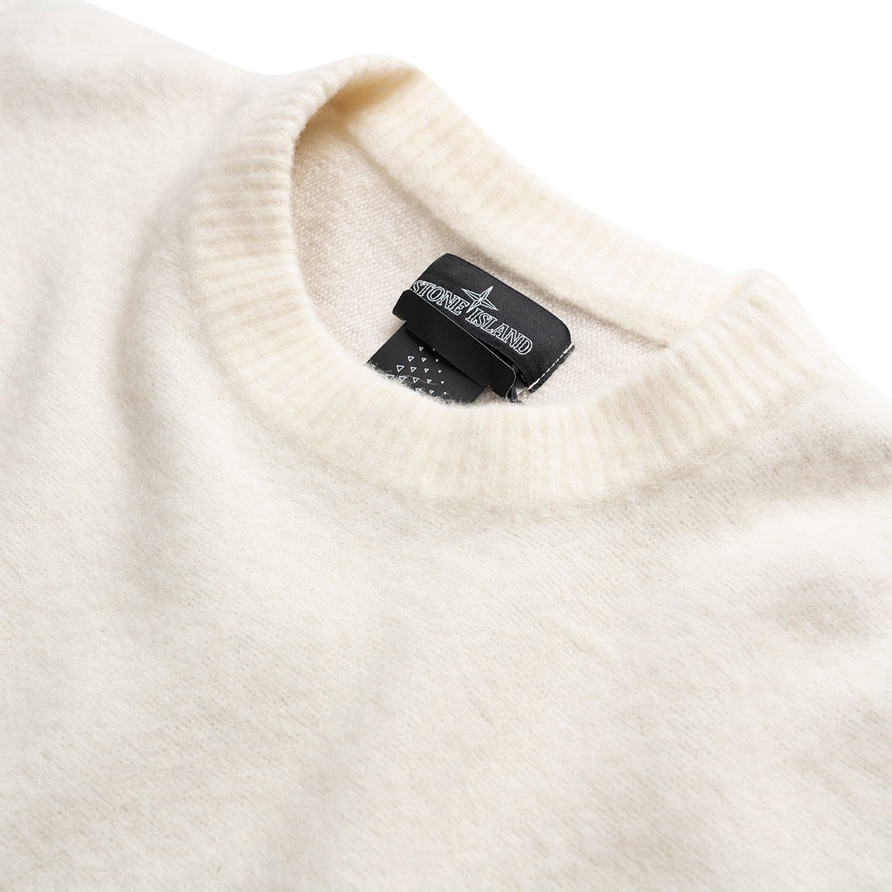 stone island shadow project stone island shadow project seamless hand gauzed sweatshirt (ivory)