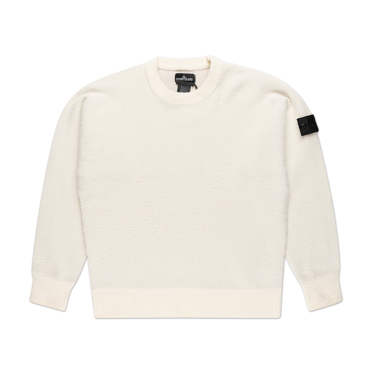 stone island shadow project stone island shadow project seamless hand gauzed sweatshirt (ivory)
