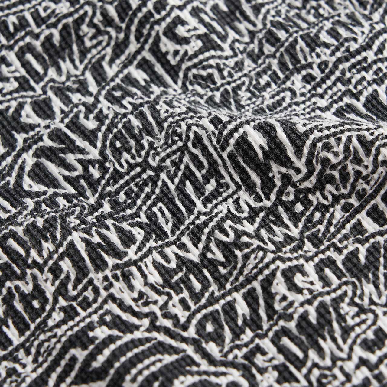 fucking awesome fucking awesome sticker stamp long sleeve thermal (black / white)