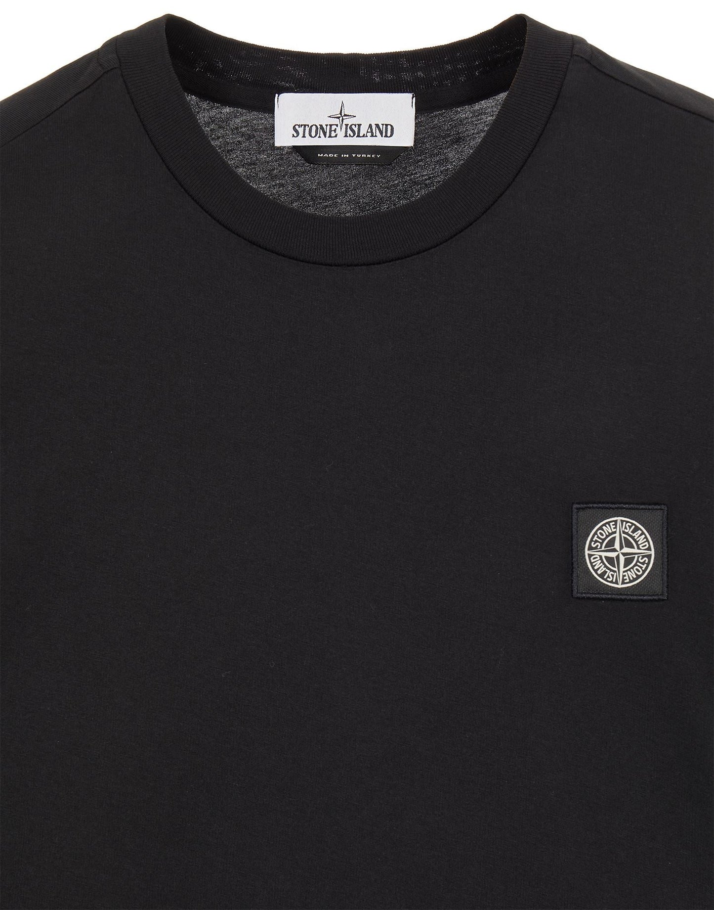 stone island stone island cotton t-shirt (black)