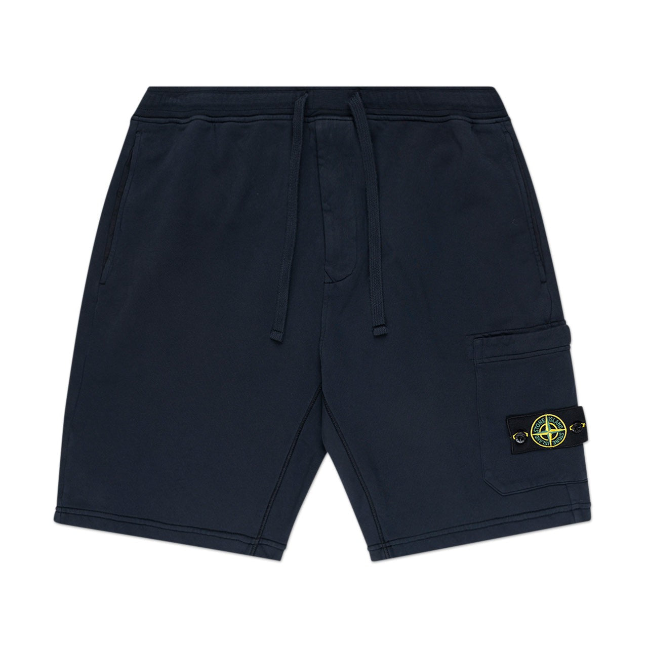 stone island stone island fleece shorts (navy)