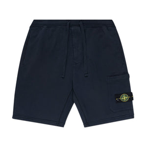stone island stone island fleece shorts (navy)