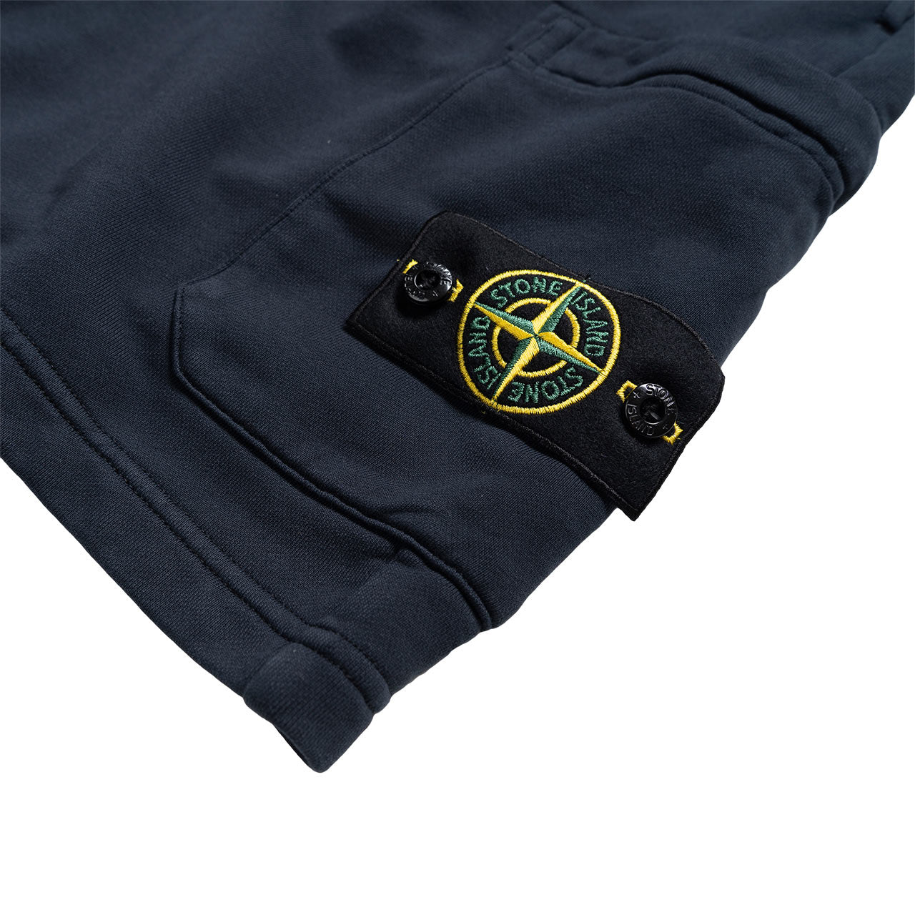 stone island stone island fleece shorts (navy)
