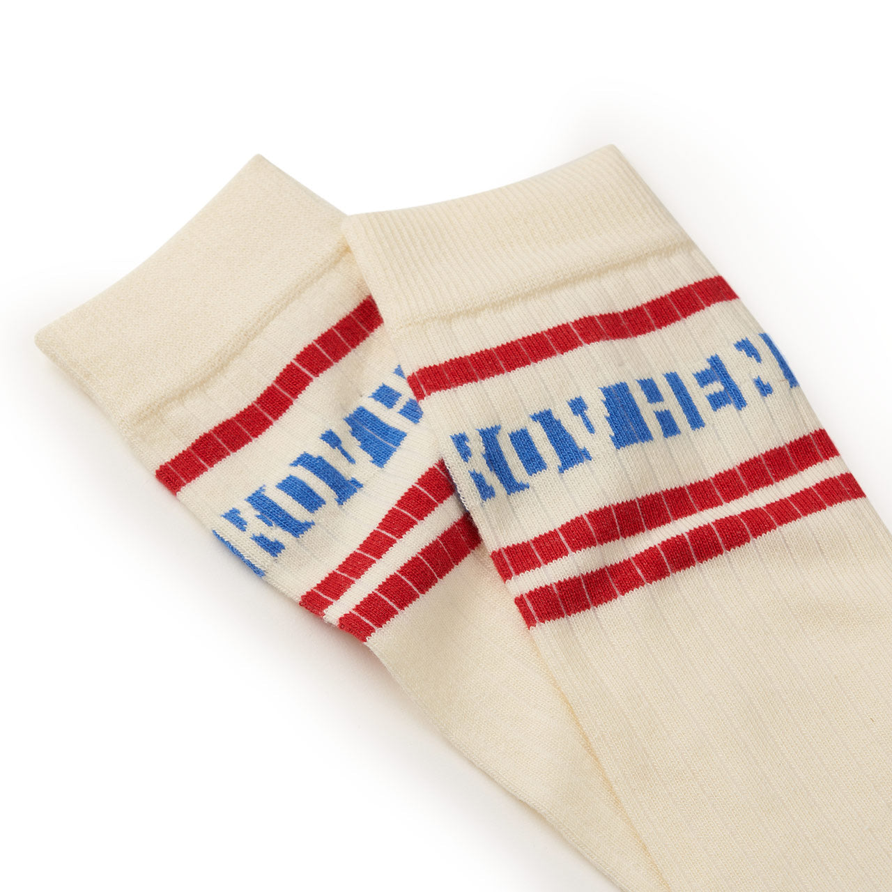 henrik vibskov henrik vibskov ribskov socks (white / red) AW21-S905
