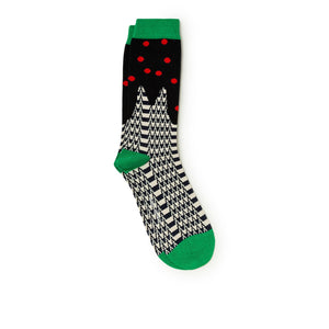 henrik vibskov henrik vibskov cherry pie socks (green / multi) AW21-S903