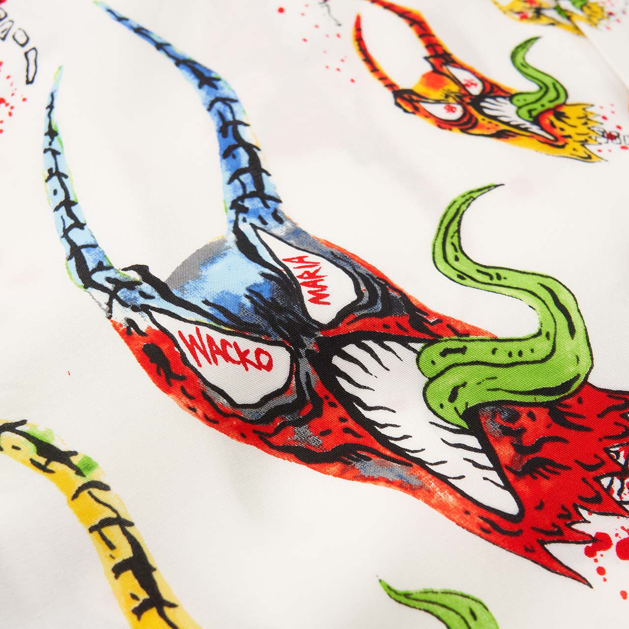 wacko maria wacko maria 'neck face' hawaiian shirt (type-3)