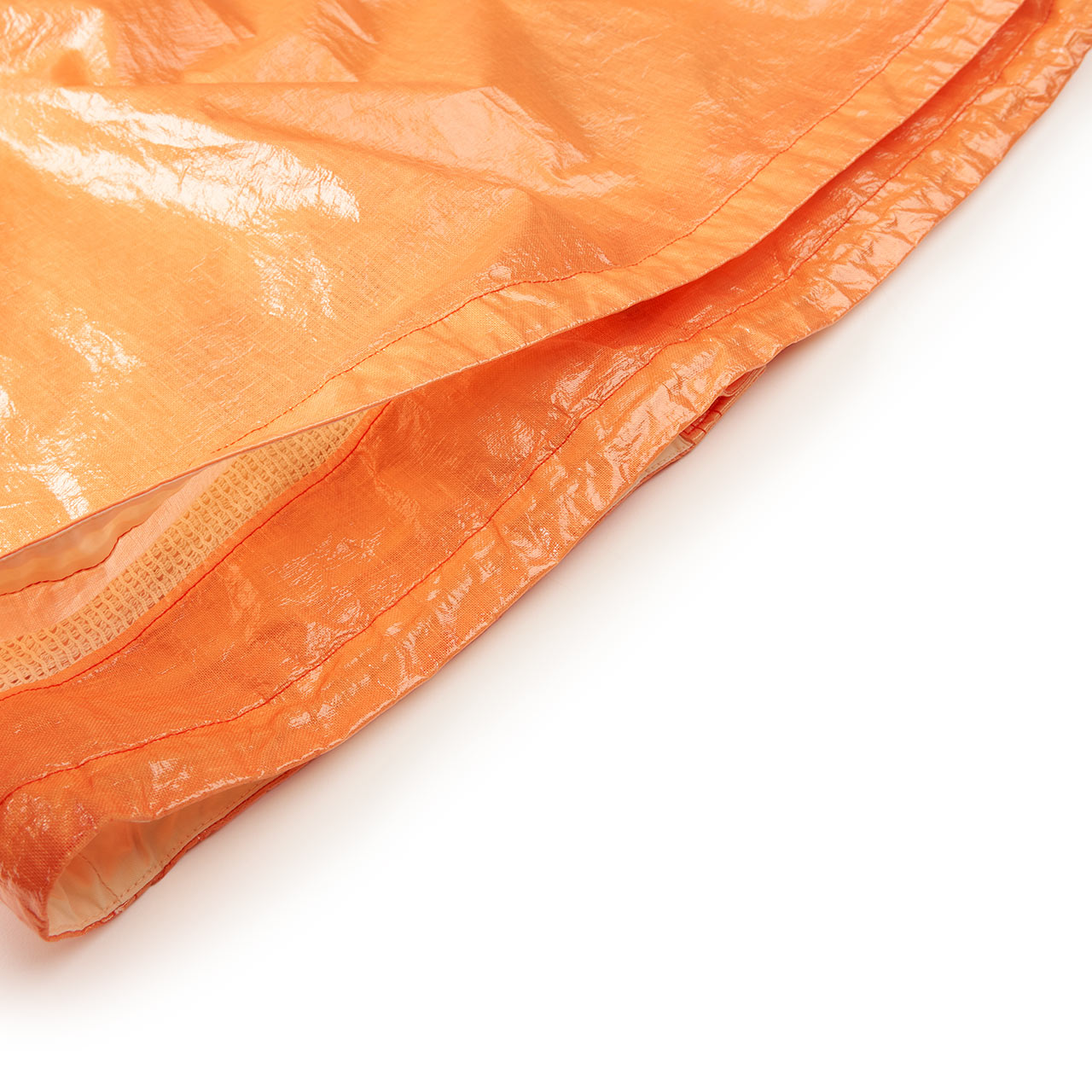 stone island shadow project stone island shadow project glass linen coach jacket (orange)