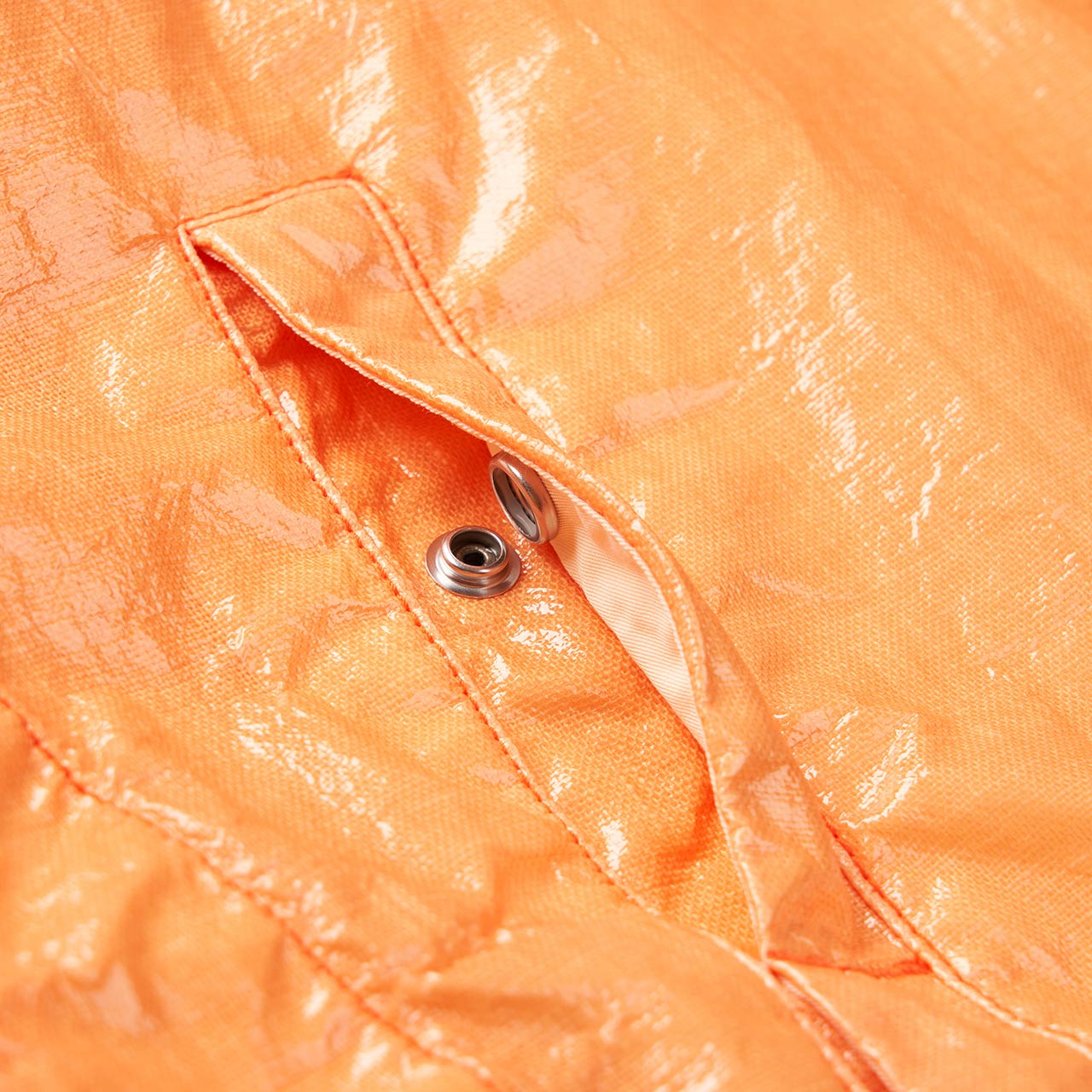 stone island shadow project stone island shadow project glass linen coach jacket (orange)