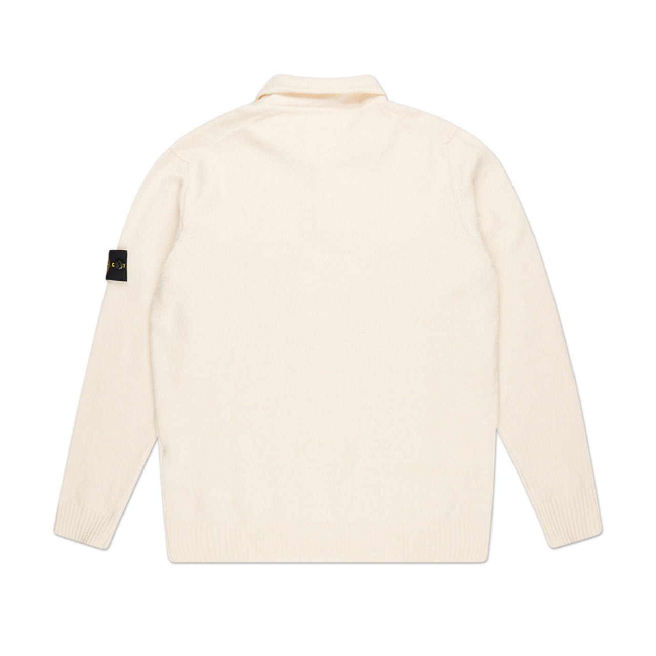 stone island stone island gauzed longsleeve polo (cream)