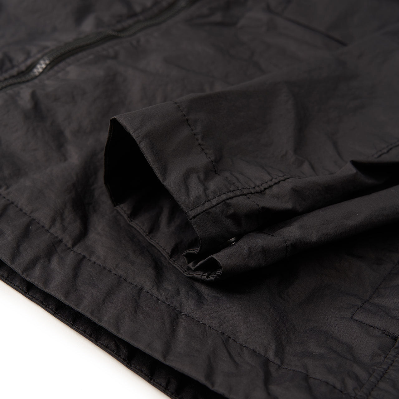 stone island stone island light zip jacket (black)