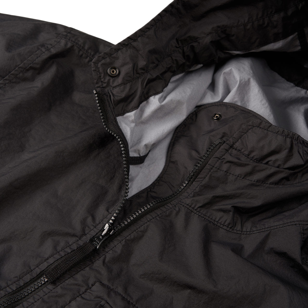 stone island stone island light zip jacket (black)