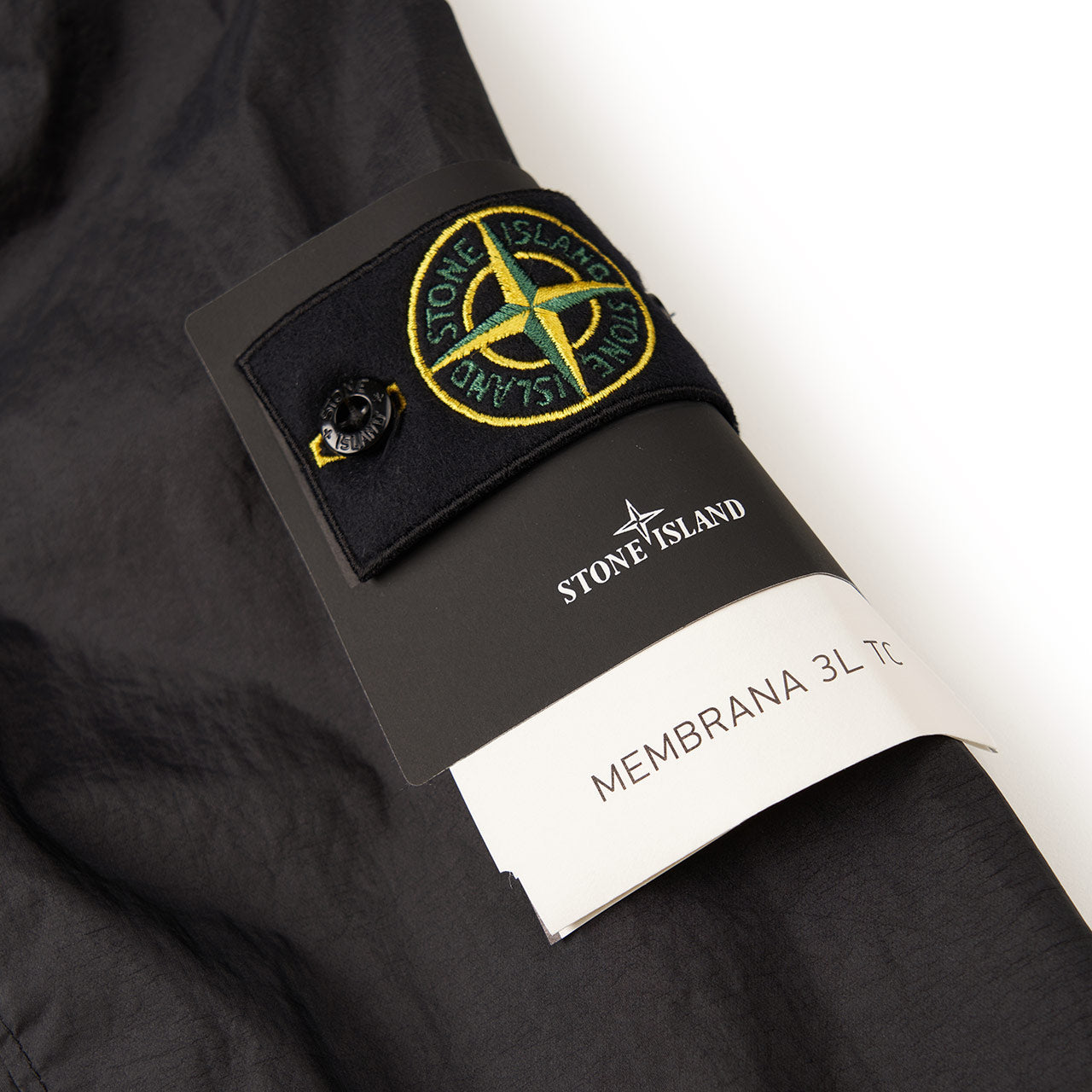 stone island stone island light zip jacket (black)