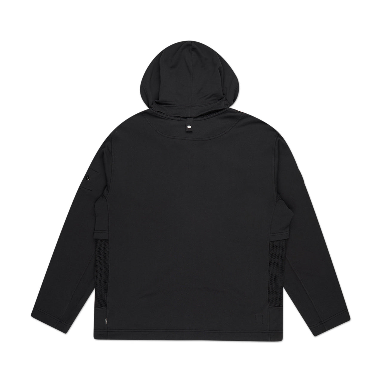 stone island shadow project stone island shadow project mesh panel hoodie (black)