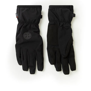 stone island stone island shell gloves (black)