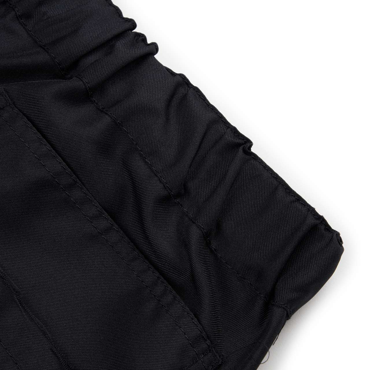 comme des garçons shirt comme des garçons shirt x christian marclay frayed hem pants (black)